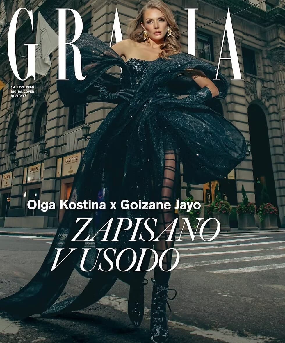 Grazia Slovenia digital cover, makeup by Malaz